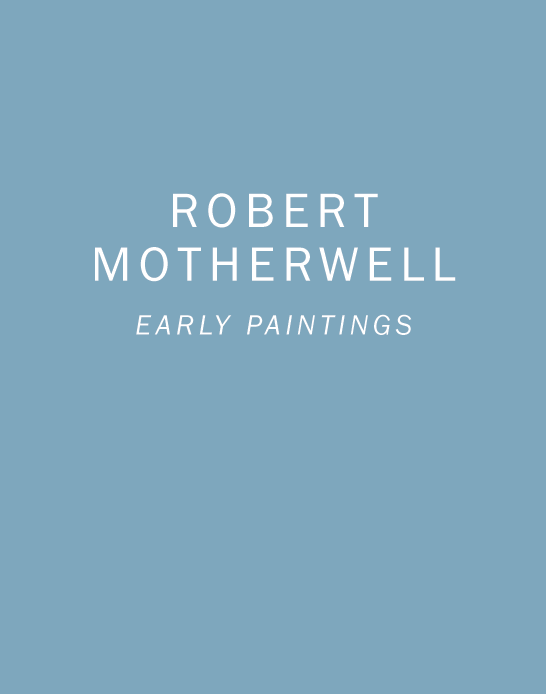 Robert Motherwell: Early Paintings book cover